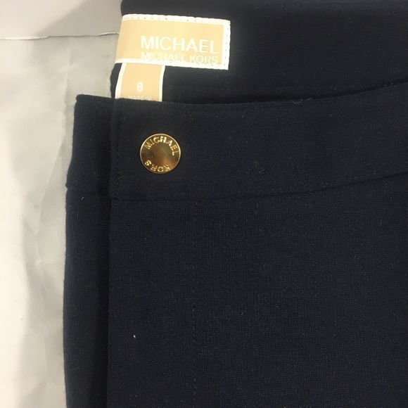 Michael Kors faux leather panel pants - Picture 3 of 4